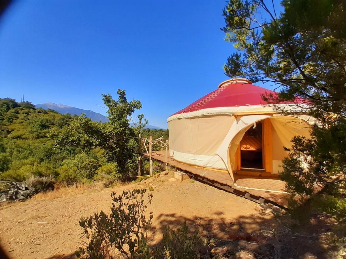 Yourte Contemporaine Avec Magnifique Vue Sur Les Montagnes Rigarda Exterior photo